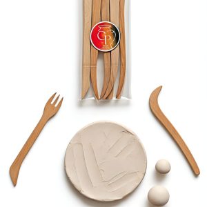 طقم أدوات نحت وتشكيل خزفي 5قطع⁩